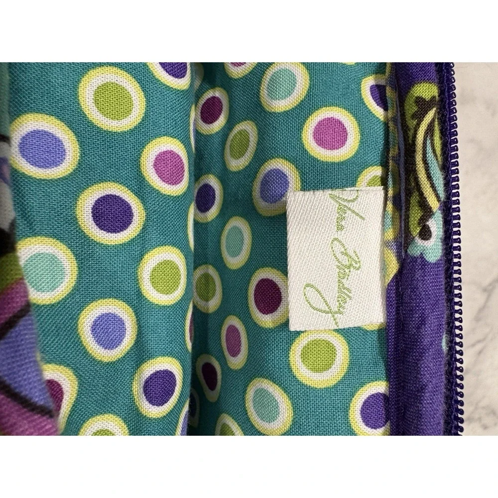 Vera Bradley Heather Mini Hipster Crossbody Bag Purple Floral Paisley Retired